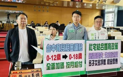 張玉嬿、謝志忠、黃守達、王立任、施志昌議員建議中市婚育宅補助與中央政策方向接軌