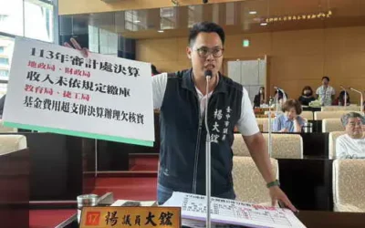 台中市審計處報告113年度台中市總決算情形、市議員楊大鋐要求中市府與審計處說明,以杜浪費