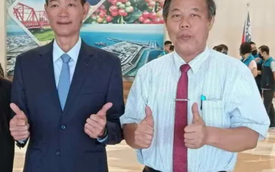 114年全國運動會在雲林 張麗善縣長、蔡咏鍀副議長府會考察虎尾高鐵運動園區田徑場及暖身場興建工程