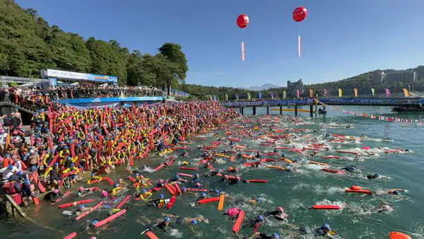 第11屆日月潭公開水域游泳錦標賽登場 菁英好手競技1