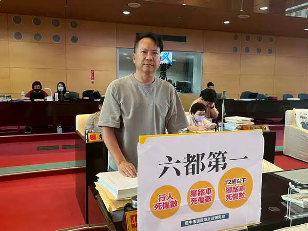 台中12歲以下兒童車禍死傷多 市議員陳文政籲全面檢討