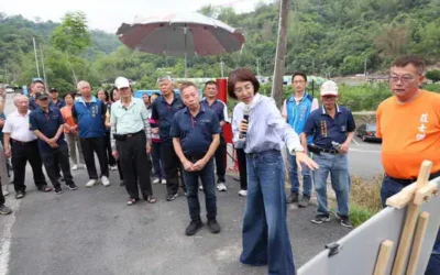 中寮鄉15處農水路急需改善 許縣長會勘核撥2千297萬9千餘元改善