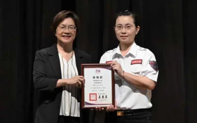 彰化縣消防局消防及義消雙雙勇奪全國第1名 鹿港義消黃郁珊榮獲鳳凰獎救護志工楷模