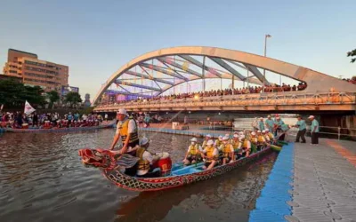 2025鹿港龍舟賽登場 南投縣府團隊參賽交流