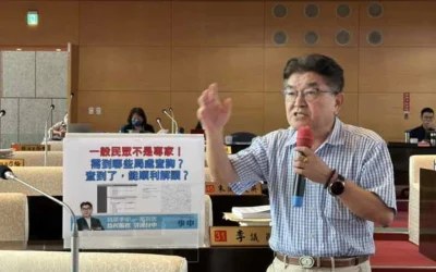 李中議員指市府公布的禁飛區資料是座標數據,民眾根本不知道在哪,可能不小心誤入而遭罰