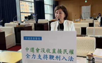 中選會沒收公投！黃馨慧支持立院鞭刑入法