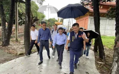 劉建國邀環管署現勘麥寮特色公廁　積極爭取2千萬元中央補助也祝賀91記者節快樂