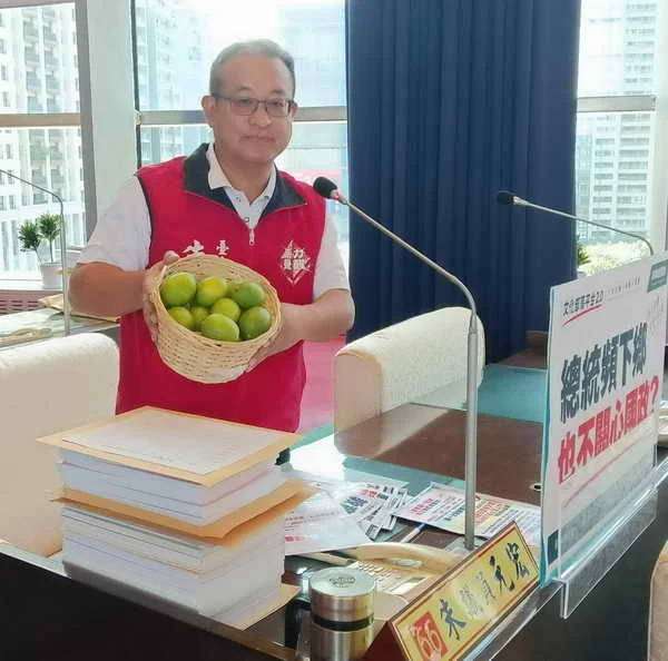 台中市議員朱元宏於市議會總質詢關注 在野大聯盟
