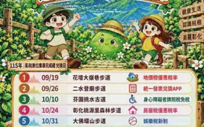 彰化縣地方稅務局舉辦「彰稅數位集章趣」活動 邀請大家走出戶外 學稅務享好禮