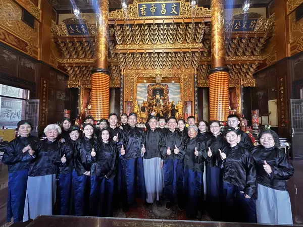 東勢文昌廟教師節祭孔融合百年南管！中市客委會讚揚在地青年返鄉傳承文化