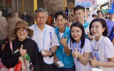 柯文哲南下輔選合體張嘉郡 替張嘉郡形象能力打包票