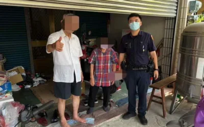 老翁受困路旁　斗六警耐心查證助平安返家