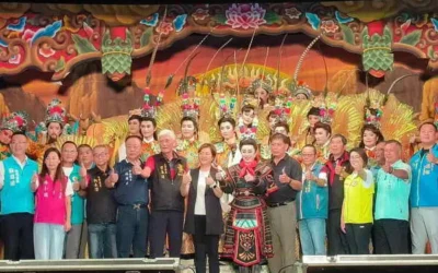 彰化傳統戲曲節巡演伸港　明華園共賀媽祖新建園區即將落成