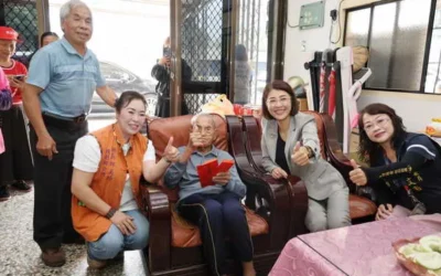 重陽孝親 許縣長敬老走訪國姓 埔里人瑞