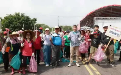 南投名間鄉淨堤活動登場逾300人攜家帶眷守護濁水溪