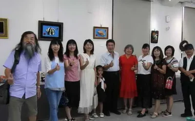 林昆輝陶藝個展即日起至30日在土庫中山堂展出9月7日早上10點舉行開幕茶會高朋滿座