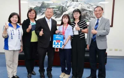 南投縣府表揚本縣榮獲台新青少年志工菁英獎4位得主及南投高商
