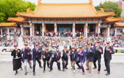 600名考生齊聚台中孔廟祈福 張副秘書長:祝學子心想事成、強棒出擊