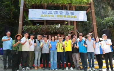 埔里觀音瀑布8月11日重新對外開放 首日即吸引大批遊客