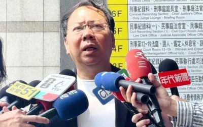 台中市議員謝志忠親自到法院聆聽判決豐原一家五口命案判決