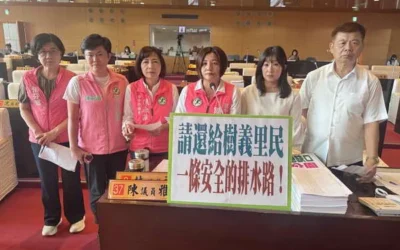 市議員陳雅惠質詢痛批,市府不能只顧開發、不顧居民安全,要求立即改善排水系統並提出完整方案