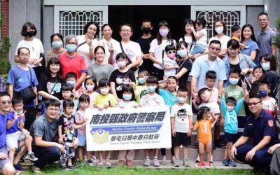 中寮所舉辦夏日畫展暨小小警消體驗營 藝術與警再結合