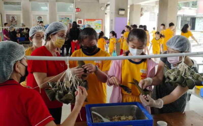 中市大秀粽葉飄香 老幼攜手包粽傳溫情