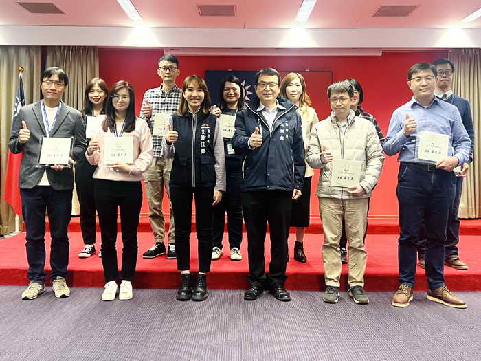 中市府優良採購人員頒獎 黃秘書長