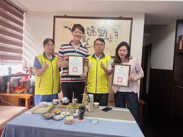 中彰榮家拜訪感謝陳明老師聯結資源助榮民