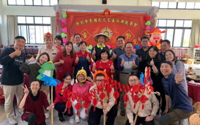 中彰榮家春節聯歡餐敘 龍騰虎躍摸彩迎金龍