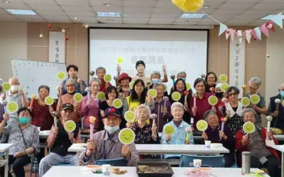 中彰榮家聯結彰師大療育工作坊,榮家長輩經絡品茗樂融融
