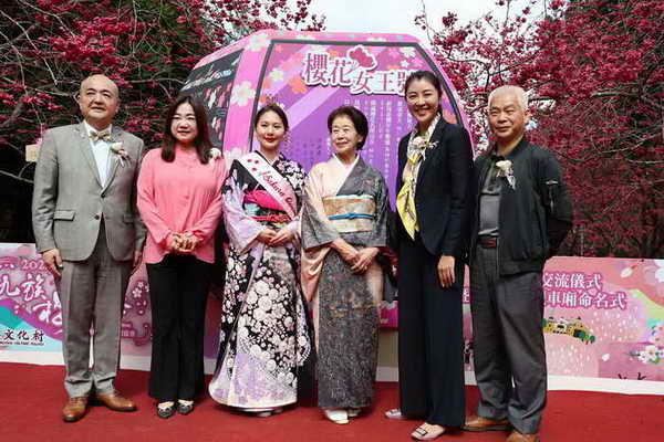 九族文化村台日櫻花交流 纜車櫻花女王號車廂全新登場1