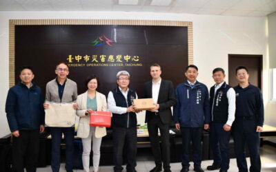 促災害防救國際交流!德國在台協會參訪中市災害應變中心