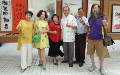 傳芯書畫舍師生聯展開幕式高朋滿座