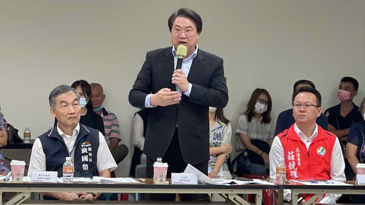 內政部長林右昌部長視察台中北屯橋梁建設1