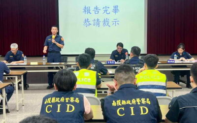 全縣擴大臨檢草屯登場 南投縣政府警察局宣示打擊犯罪決心