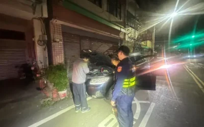 凌晨汽車拋錨卡路中雲警斗六分局公正警及時排解解除困境