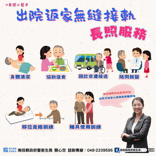 出院返家 無縫銜接長照服務來幫忙1