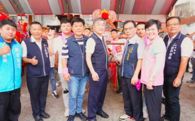 北台中城隍廟105週年廟慶遶境賜福 黃副市長為市民祈福