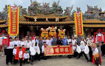 北港老塗獅「白鶴獅陣」首度受邀國慶演出張麗善讚揚:讓全世界看到雲林廟前表演文化之美