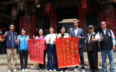 北港進香 登錄國家重要民俗 雲林縣長張麗善貼紅榜恭賀