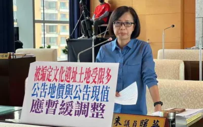 「十三期重劃區挖到遺址時 地主權益如何保障?朱暖英:暫緩調整公告地價及土地現值」