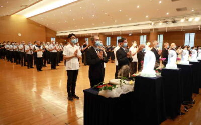 南投慈濟三節合一浴佛典禮千人浴佛 王副縣長出席祈福