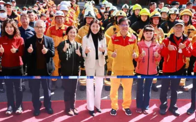 南投救災演練 消防機器人首次登場