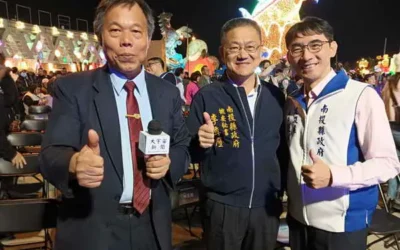 南投燈會十周年璀璨開幕「拾來富貴」主燈奪目亮閃 巨大版「貓貓蟲咖波」無人機煙火秀、大咖開唱引爆全場