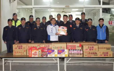 南投縣府秘書長領各界慰問草屯警實施重要節日安全維護工作