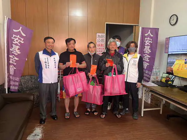 南投縣政府春節前夕關懷遊民 寒冬送暖過好年