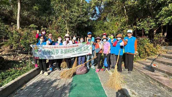 南投縣救國團號召青年返鄉 淨山打掃做公益1