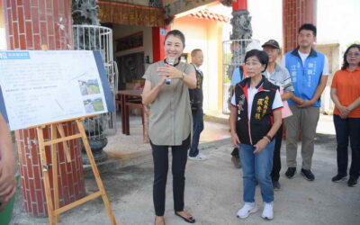 南投縣長許淑華勘查南投市建設 核定12件三千零七十餘萬元