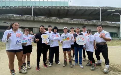 台中天團「玖壹壹」現身太原拔河場 備戰世壯運力挺宣傳 中市運動局:優化訓練環境、為選手打氣!